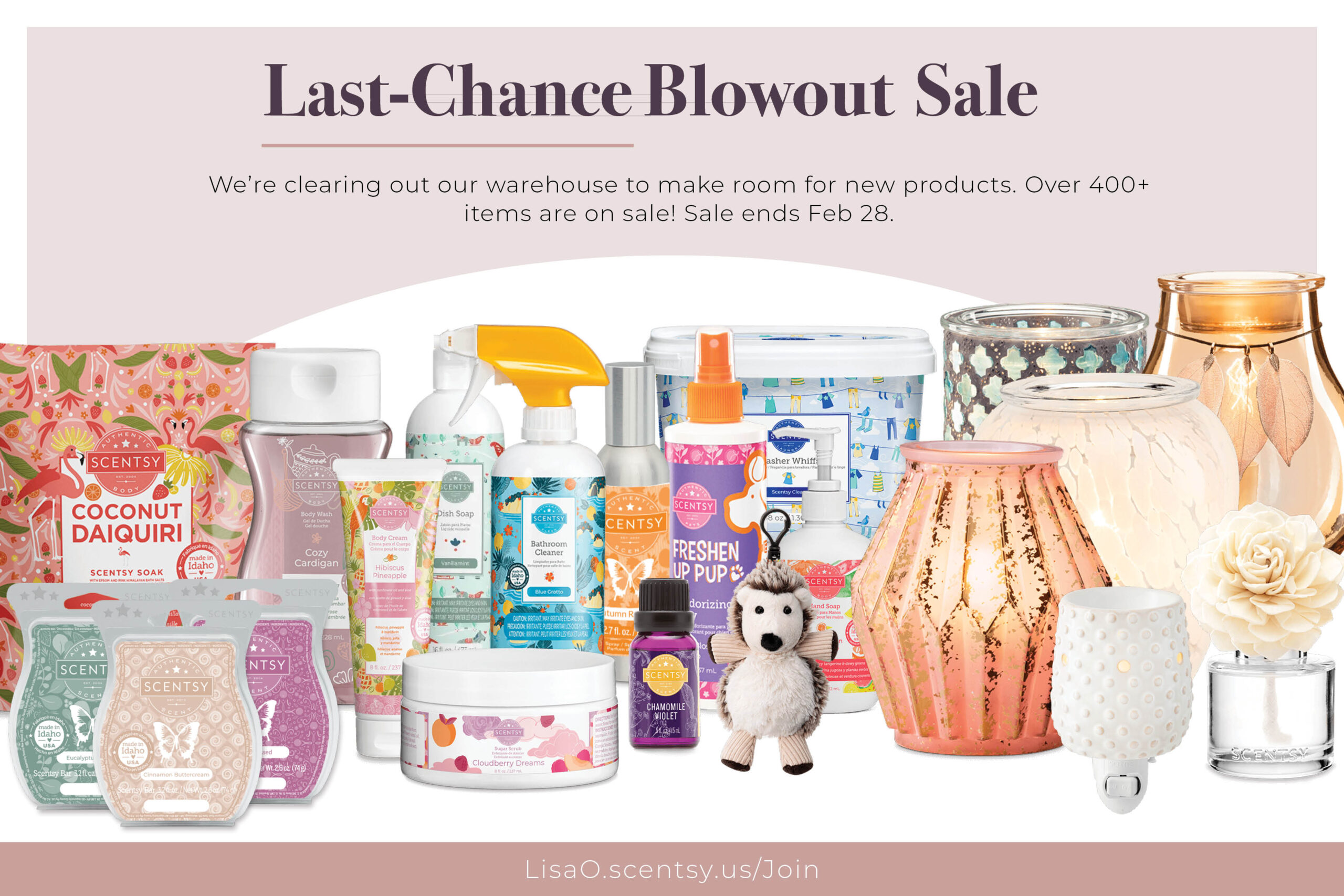 Scentsy 20% Off Last Chance Sale
